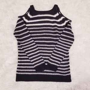 Francesca's Collections cold shoulder sweater
